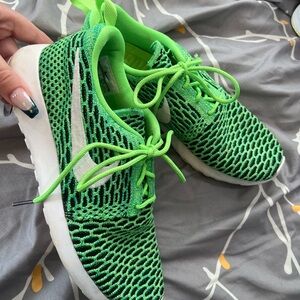Nike Green and Black Athletic Shoes
